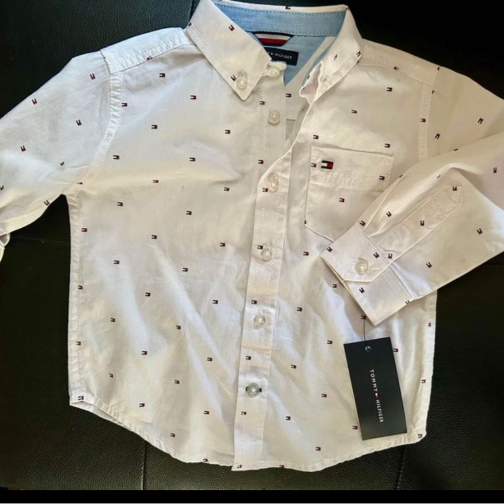 Tommy Hilfiger 2T classic flag logo button down